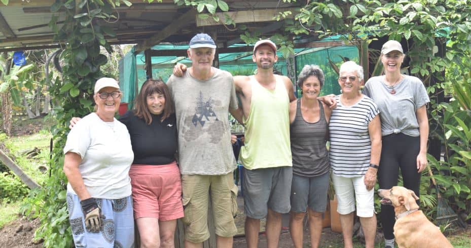 The Muri Environment Care (MEC) community group is growing a variety of native plants, vines and trees to replant, to help hold back the stream banks, and sand in coastal areas. MELINA ETCHES/23111511