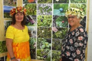 Mii Kauvai (left) and Anne Tierney of Muri Environment Care. MELINA ETCHES/24100311